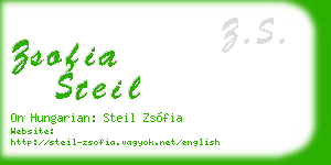 zsofia steil business card